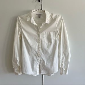 H&M white button-down shirt blouse